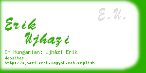 erik ujhazi business card